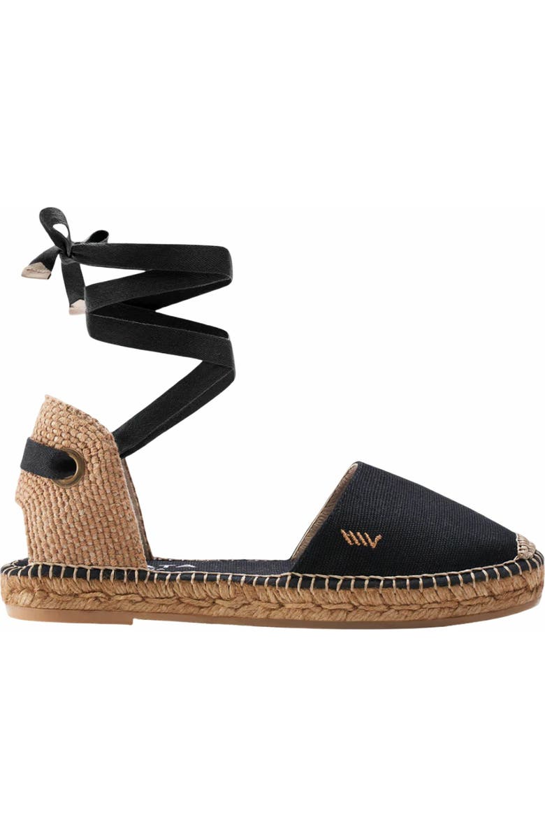 VISCATA Candell Canvas Espadrille Flats, Main, color, Black