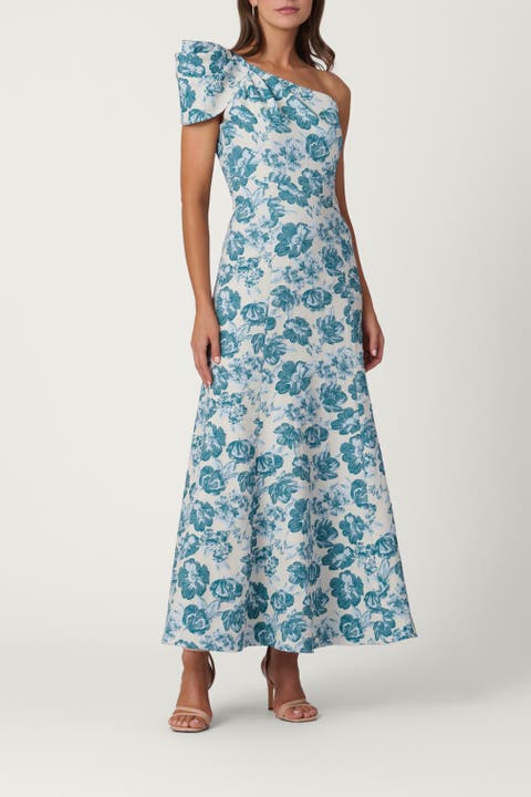 Midnight Floral Jacquard Lolla Dress