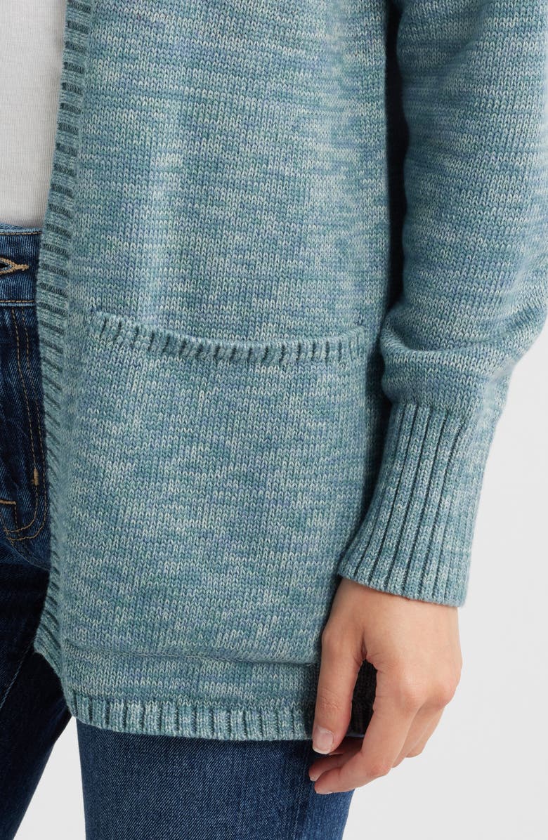 Pendleton Sierra Springs Open Front Cardigan, Alternate, color, Sea Blue Mix