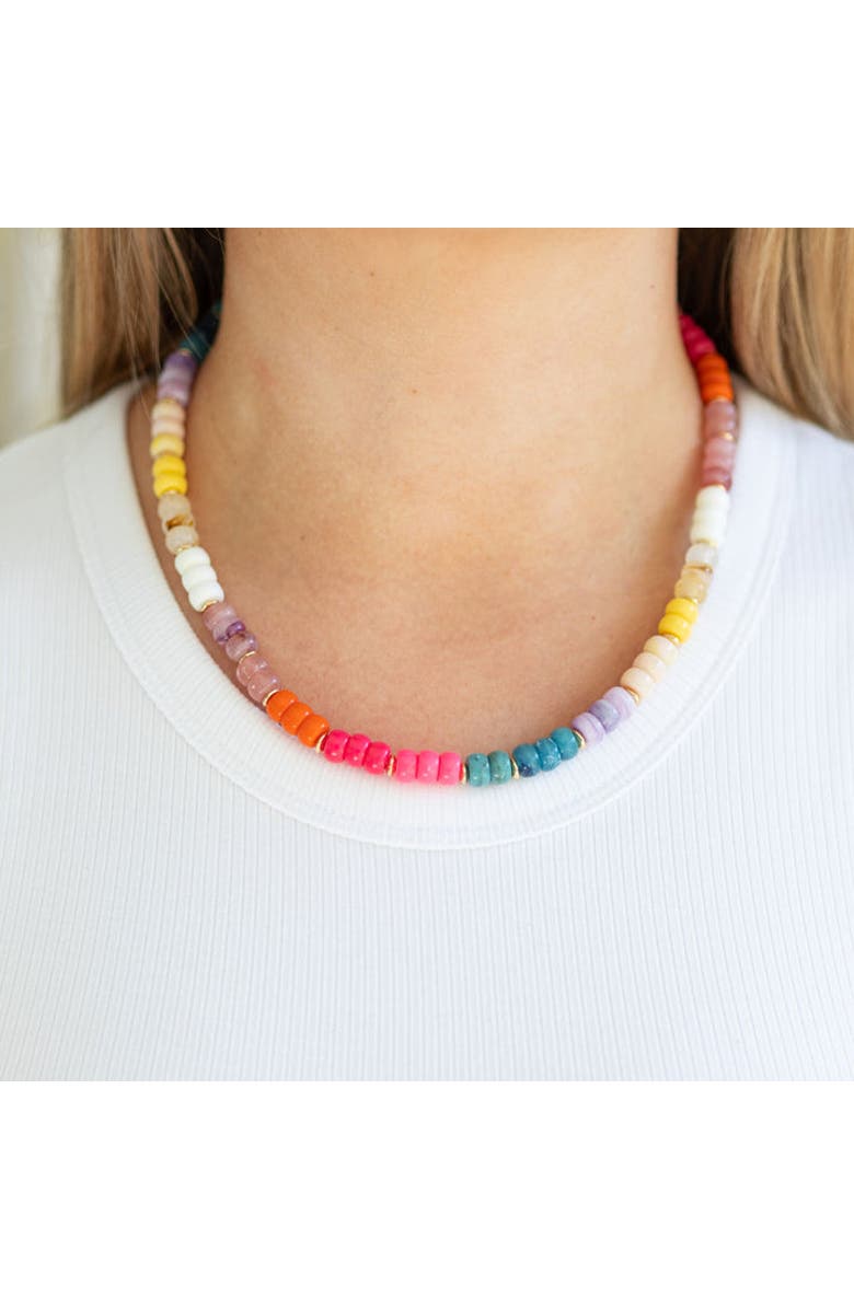Erin McDermott Jewelry Colorful Staple Necklace, Alternate, color, 