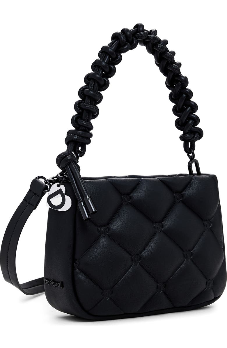 Desigual Quilted Faux Leather Handbag, Alternate, color,