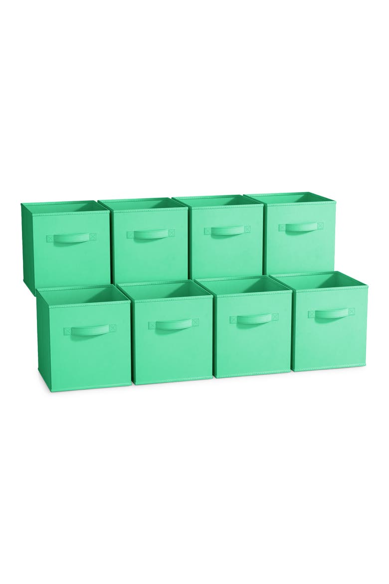 8-Pack Collapsible Storage Cubes, Main, color, TEAL