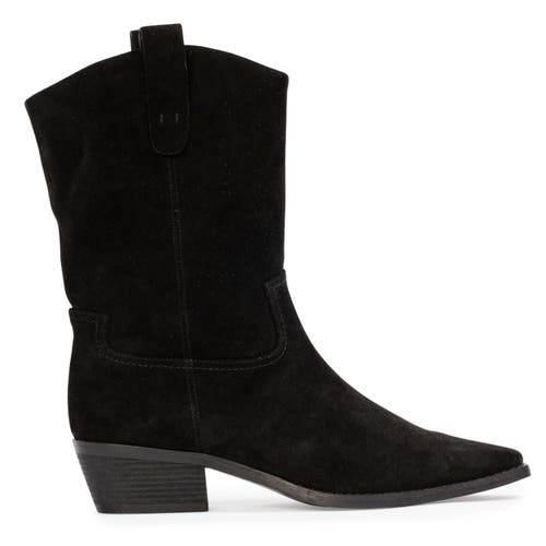 Black Suede Studio Casey 55 Suede Boot In Black