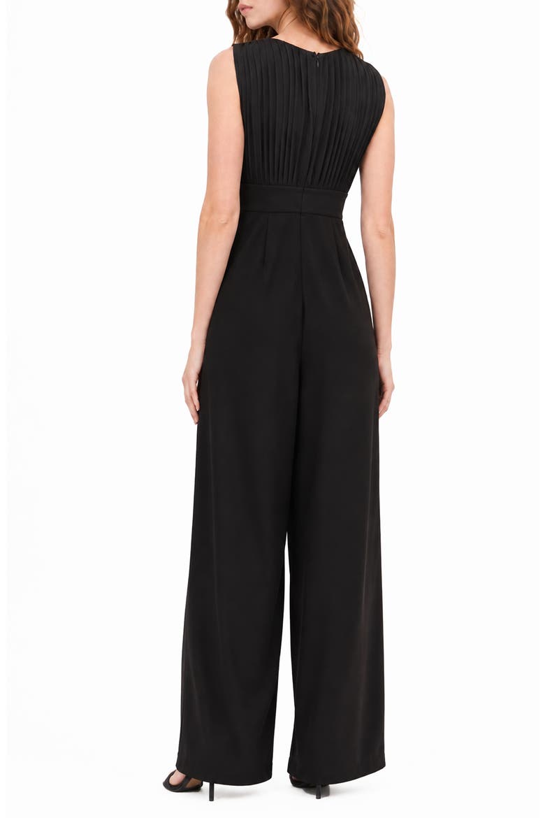 Aster Deep V-Neck Jumpsuit, Alternate, color, BLACK