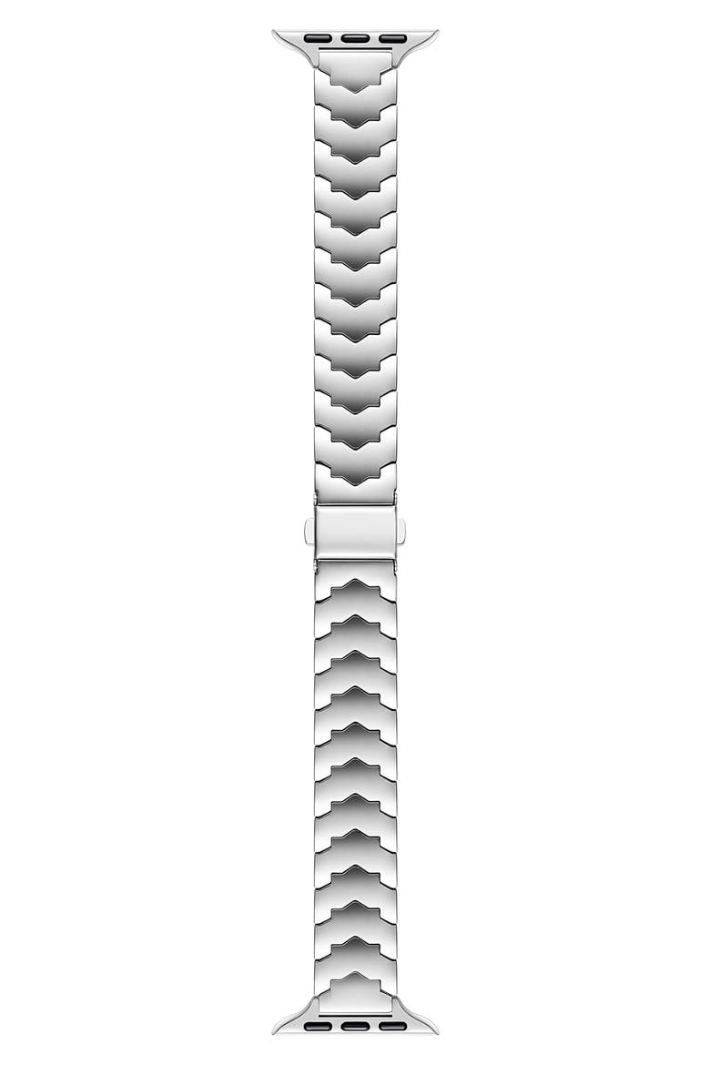 Iris Stainless Steel Apple Watch® Watchband, Main, color, SILVER