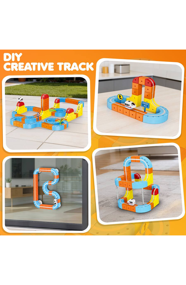 CONTIXO Magnetic Train Set, Alternate, color, Multicolor