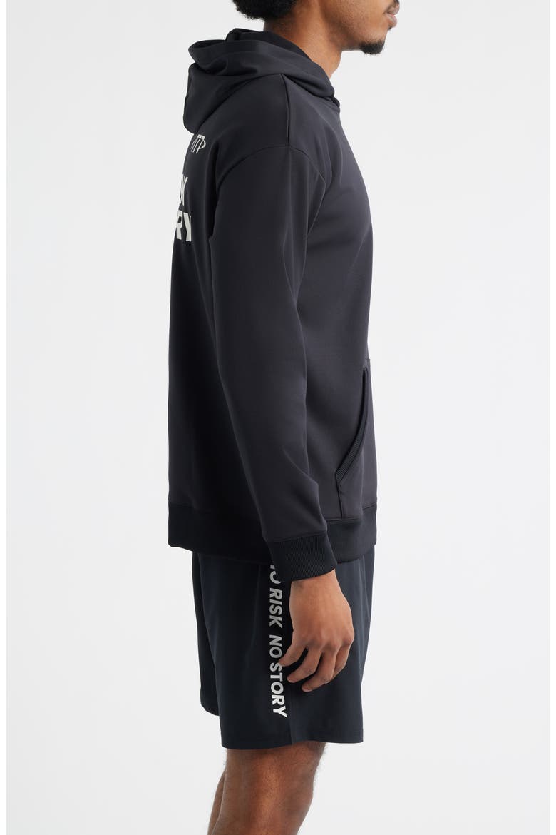 Tempo No Risk Comfort Graphic Hoodie, Alternate, color, BLACK