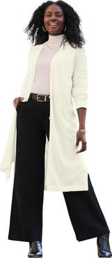 Jessica London Fine Gauge Duster Cardigan