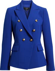 Tahari ASL Crepe Double Breasted Blazer