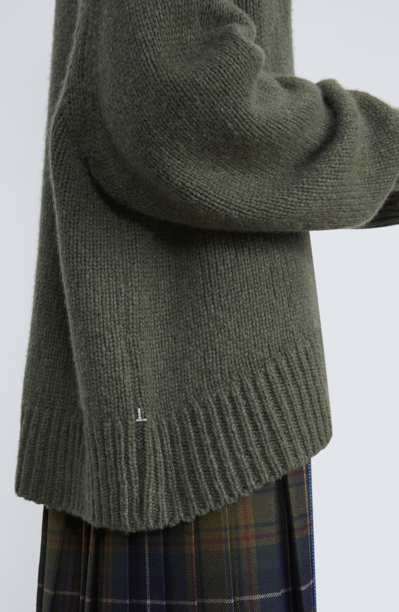 Lafayette 148 New York Oversize Recycled Cashmere Blend Half Zip Sweater, Alternate, color,