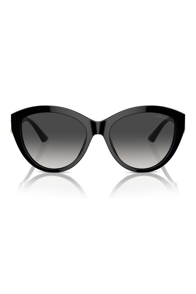 55mm Gradient Phantos Sunglasses, Main, color, BLACK / GRADIENT GREY