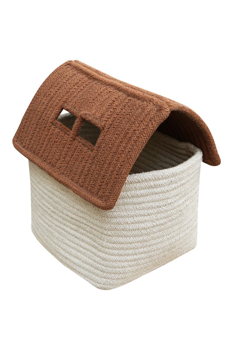 Woven House Basket, Main, color, NATURAL TOFFEE
