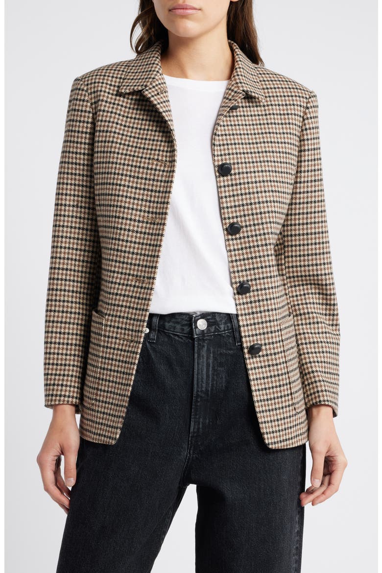 Drew Houndstooth Blazer, Main, color, TAN MULTI
