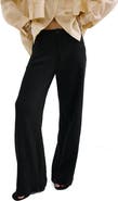 MANGO Cotton Double Gauze Straight Leg Pants