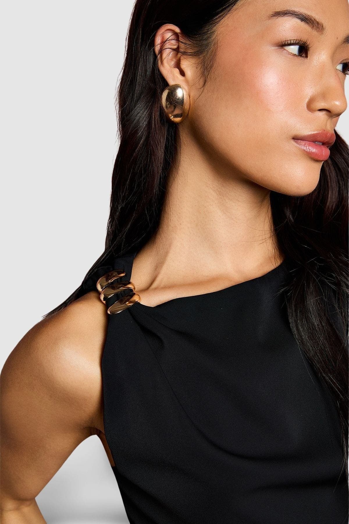 Ruched Side Split Maxi Dress - image 2