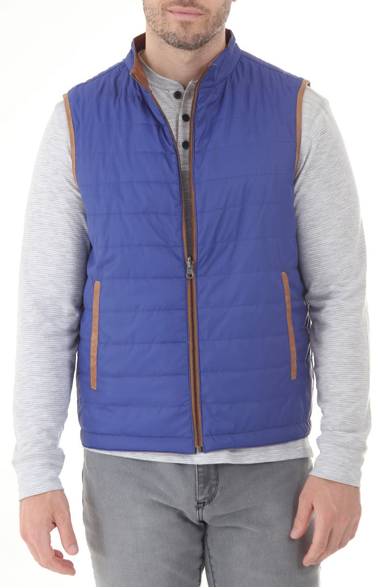 Missani Le Collezioni Lambskin Reversible Vest, Alternate, color, Camel