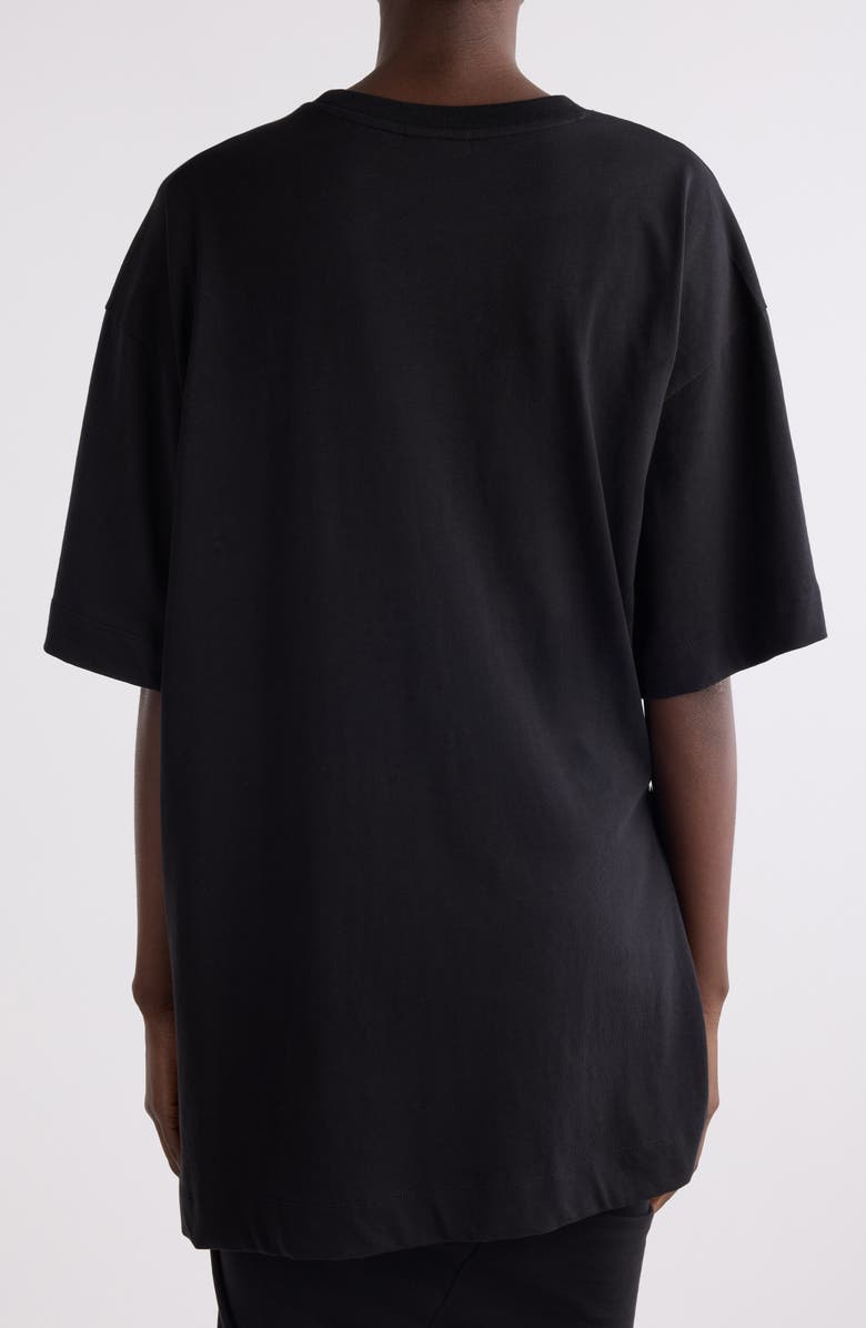 Dries Van Noten Embellished Draped Cotton T-Shirt, Alternate, color,