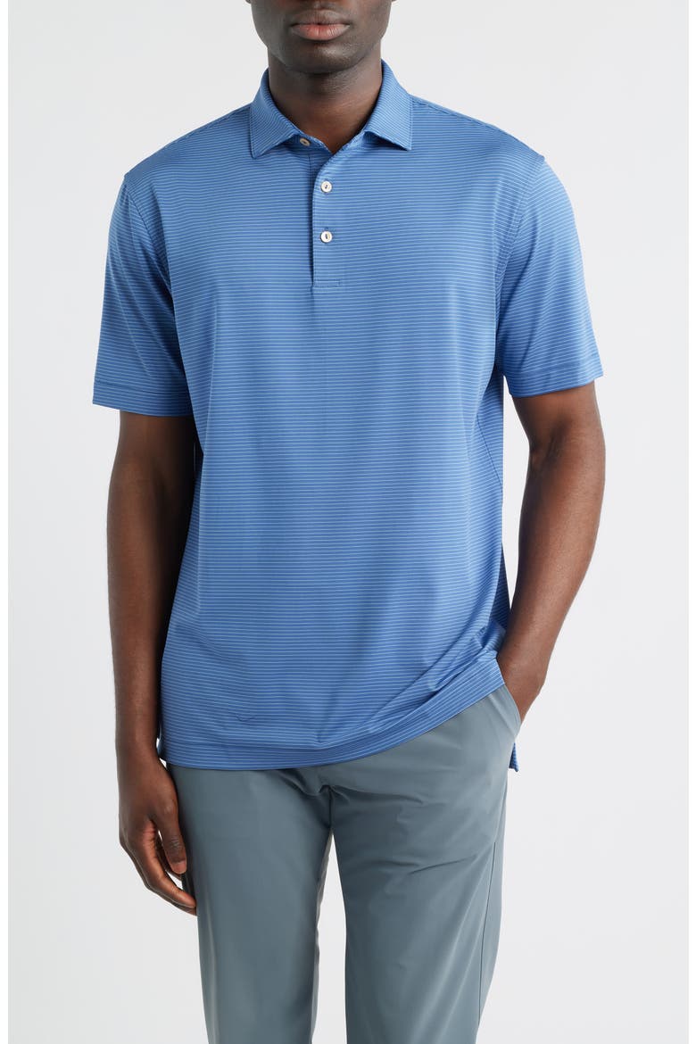 Highlands Performance Jersey Polo, Main, color, WINDSOR BLUE