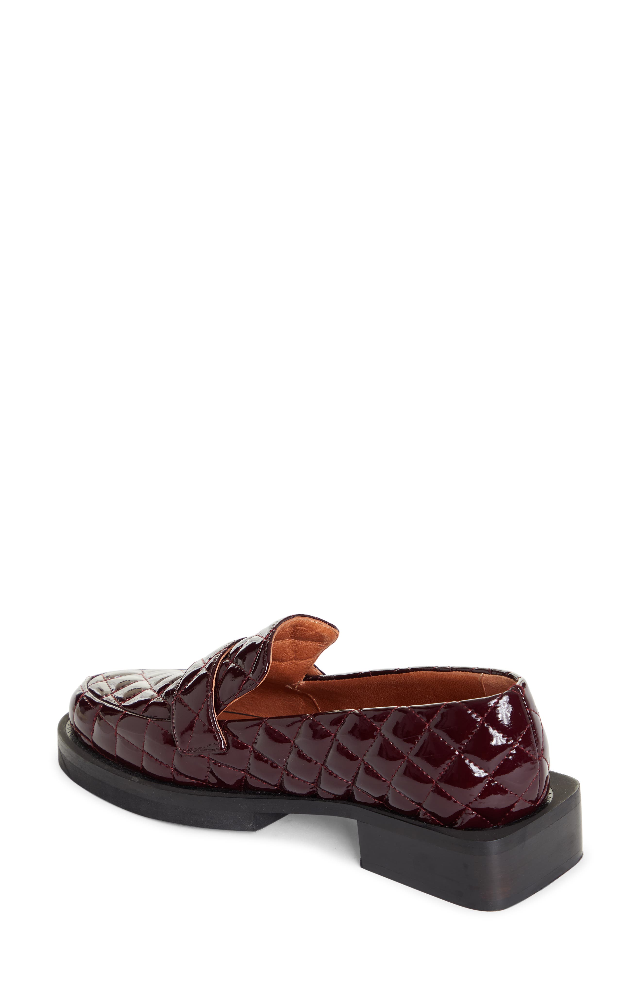 Quilted Patent Loafer, Alternate, color, PORT ROYALE