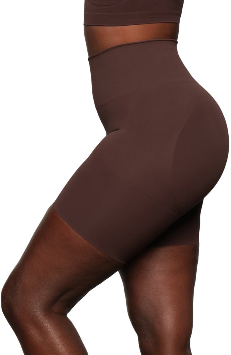 SKIMS Butt Enhancing Lifting Shorts, Alternate, color, Cocoa