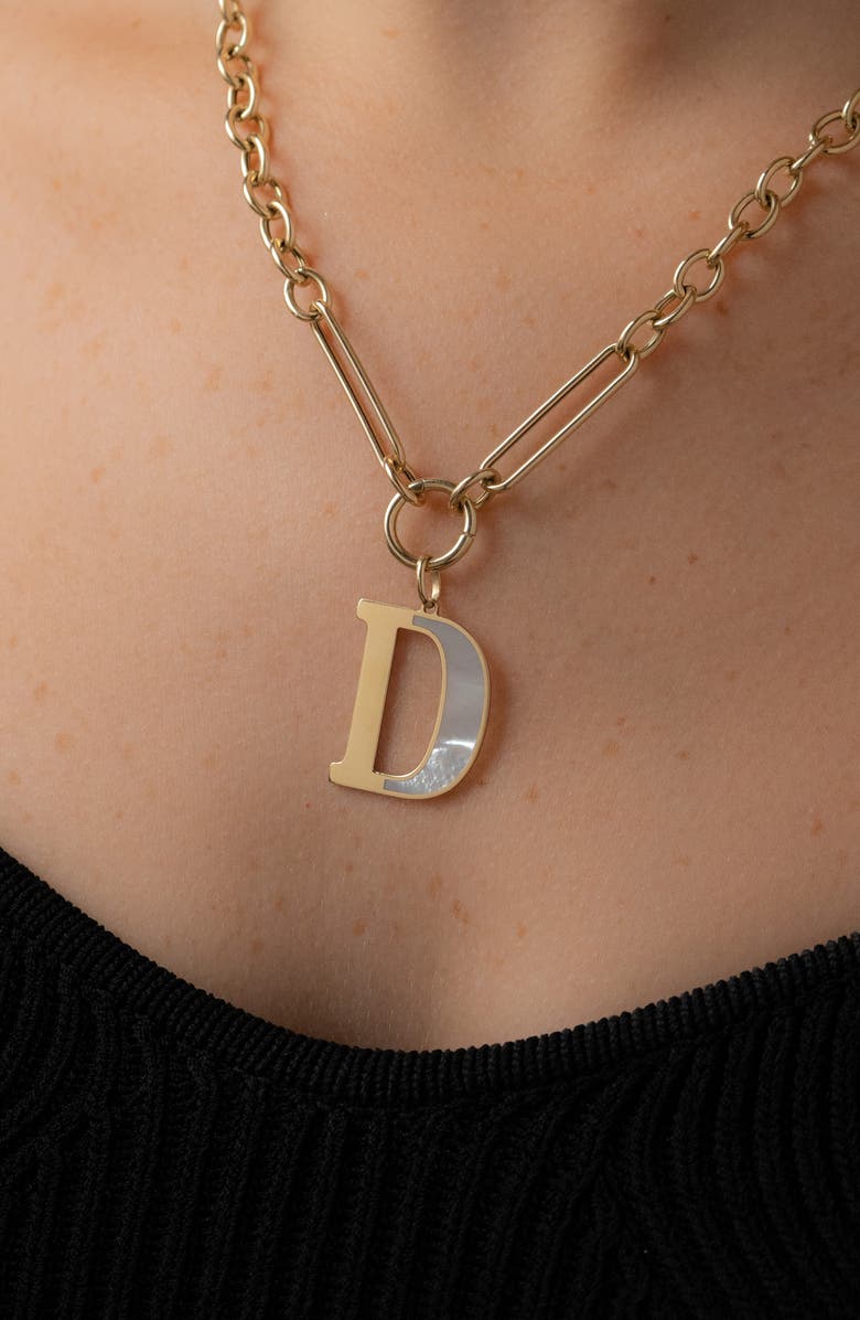 Stephanie Windsor Large Initial Pendant, Alternate, color,