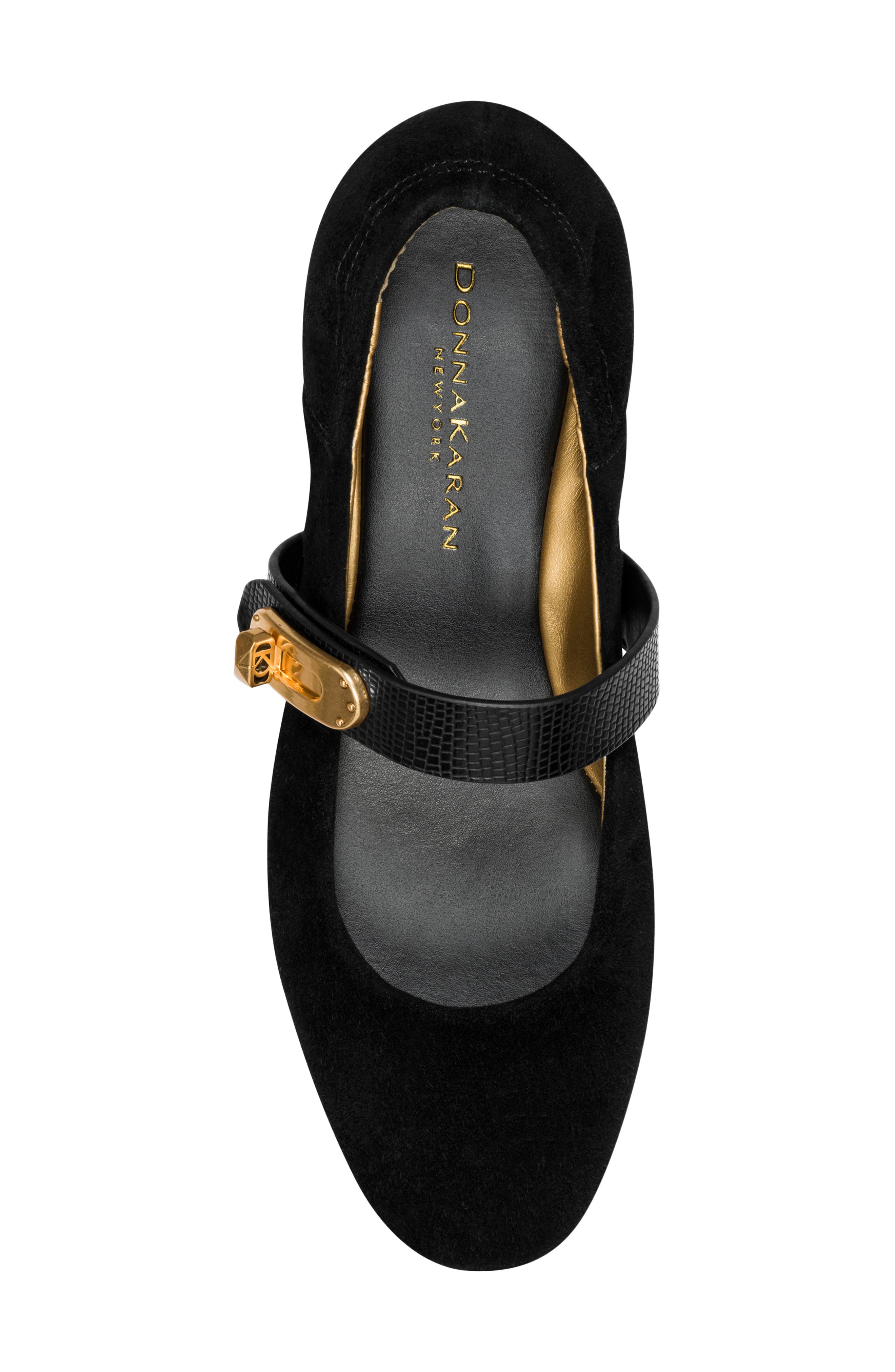 Donna Karan New York Anselm Mary Jane Flat, Alternate, color, Black