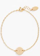 Nashelle Initial Mini Disc Bracelet
