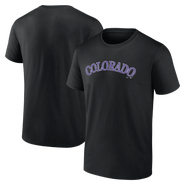 Logo Athletic Men's Logo Athletic Black Colorado Rockies Wordmark T-Shirt