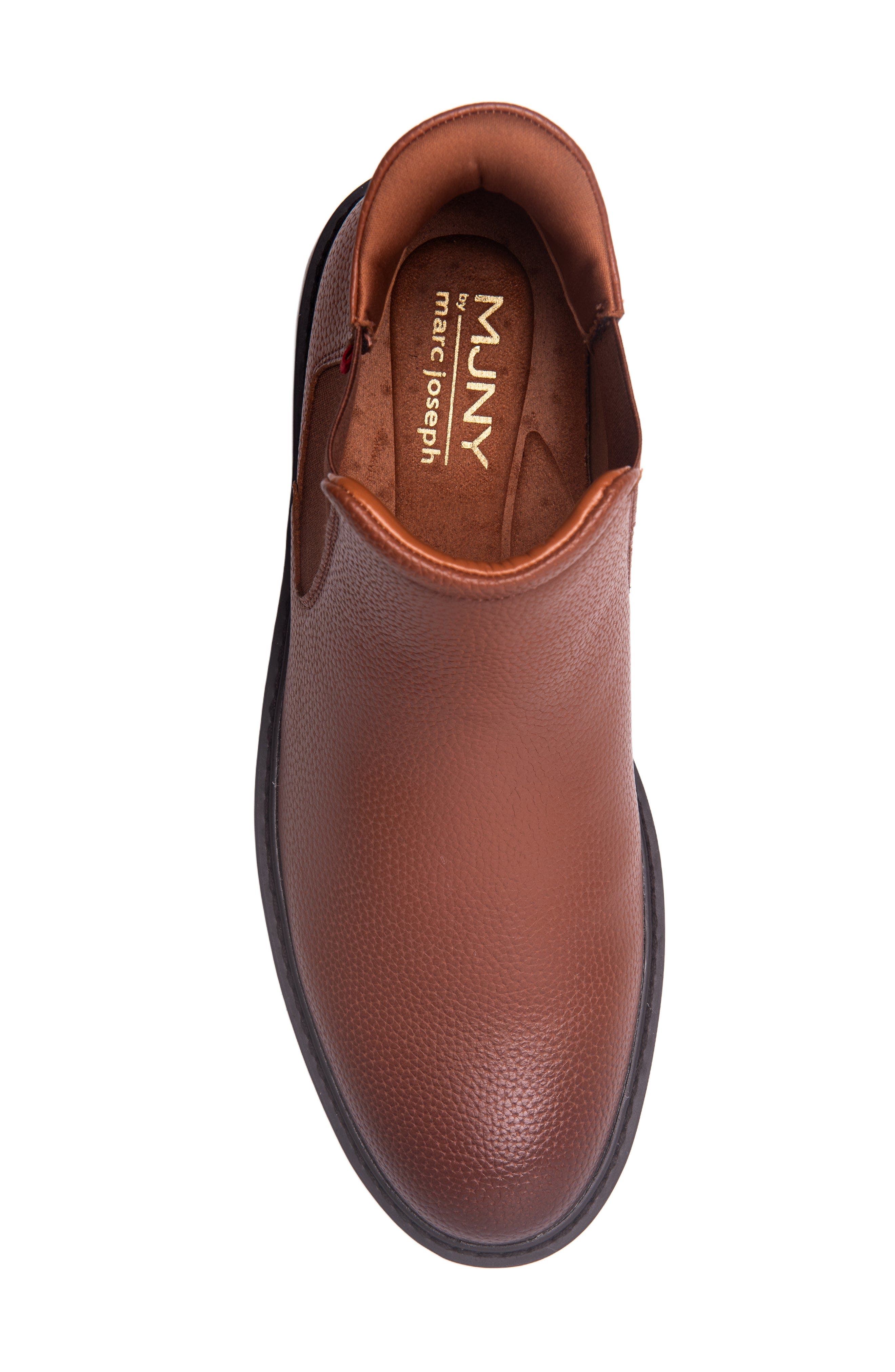 Hudson Yards 2.0 Hands Free Technology Leather Chelsea Boot, Alternate, color, Cognac Grainy Leather
