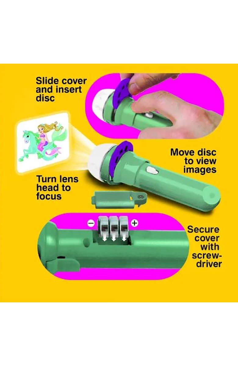 Brainstorm Toys Legler Mermaid Flashlight and Projector with 24 discs, Alternate, color, Multicolored
