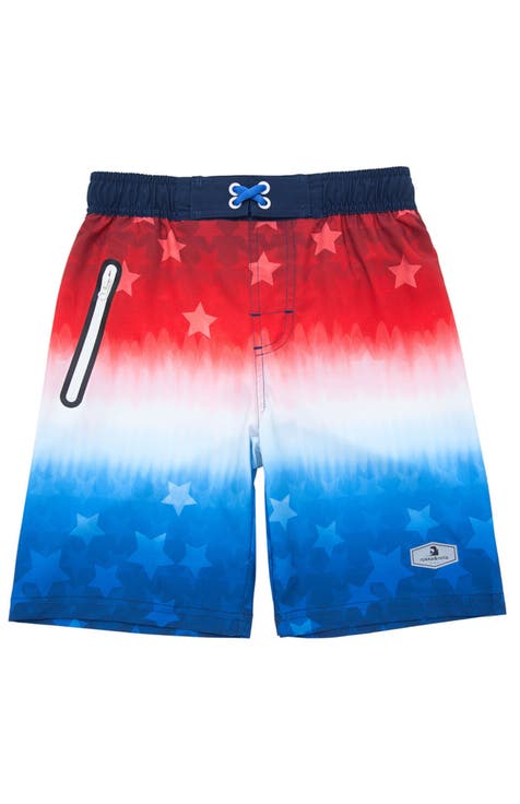 Kids' 4-Way Stretch Swim Trunks with Mesh Lining (Little Kid & Big Kid)