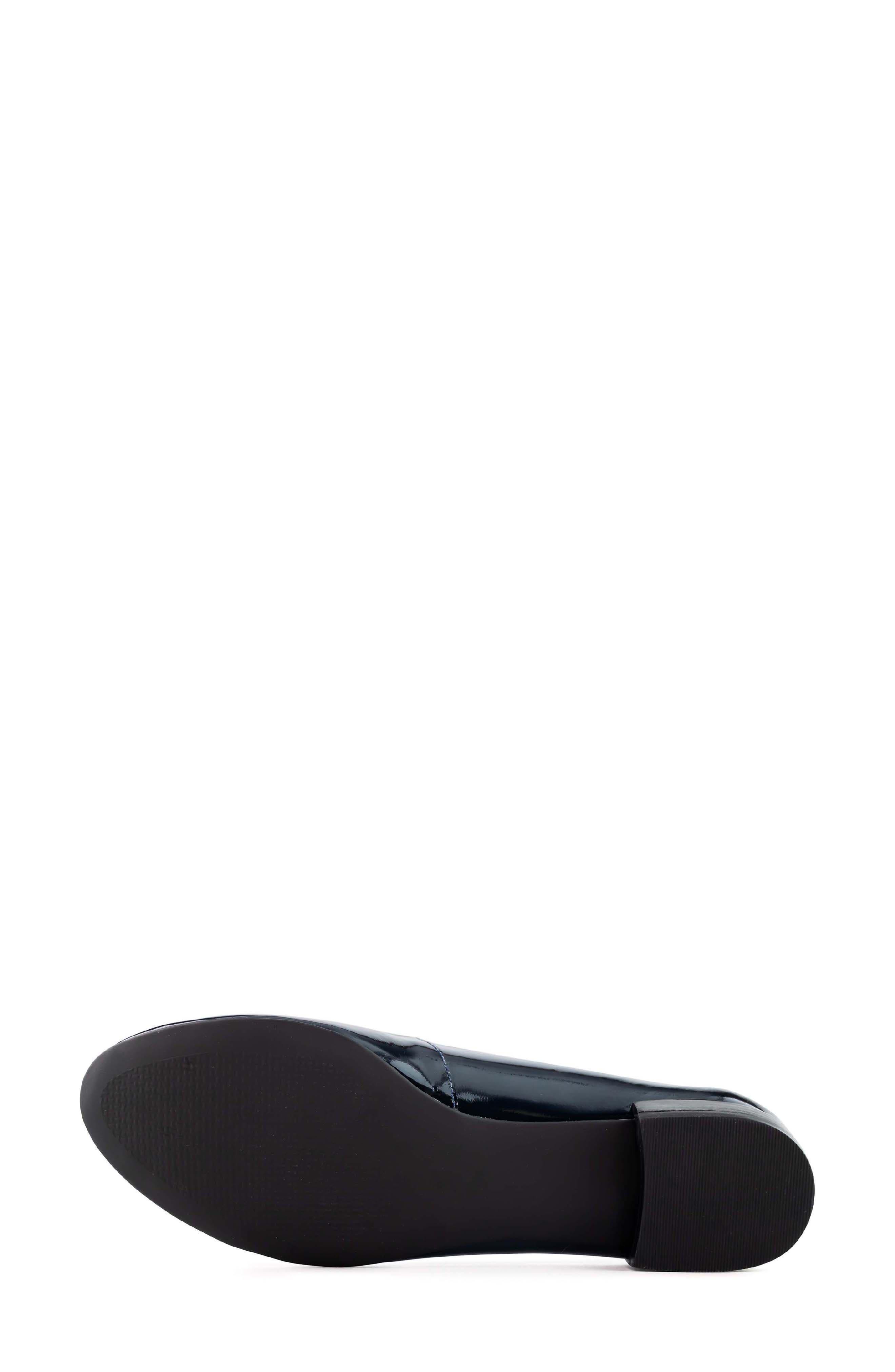 Madison Leather Flat, Alternate, color, NAVY SOFT PATENT