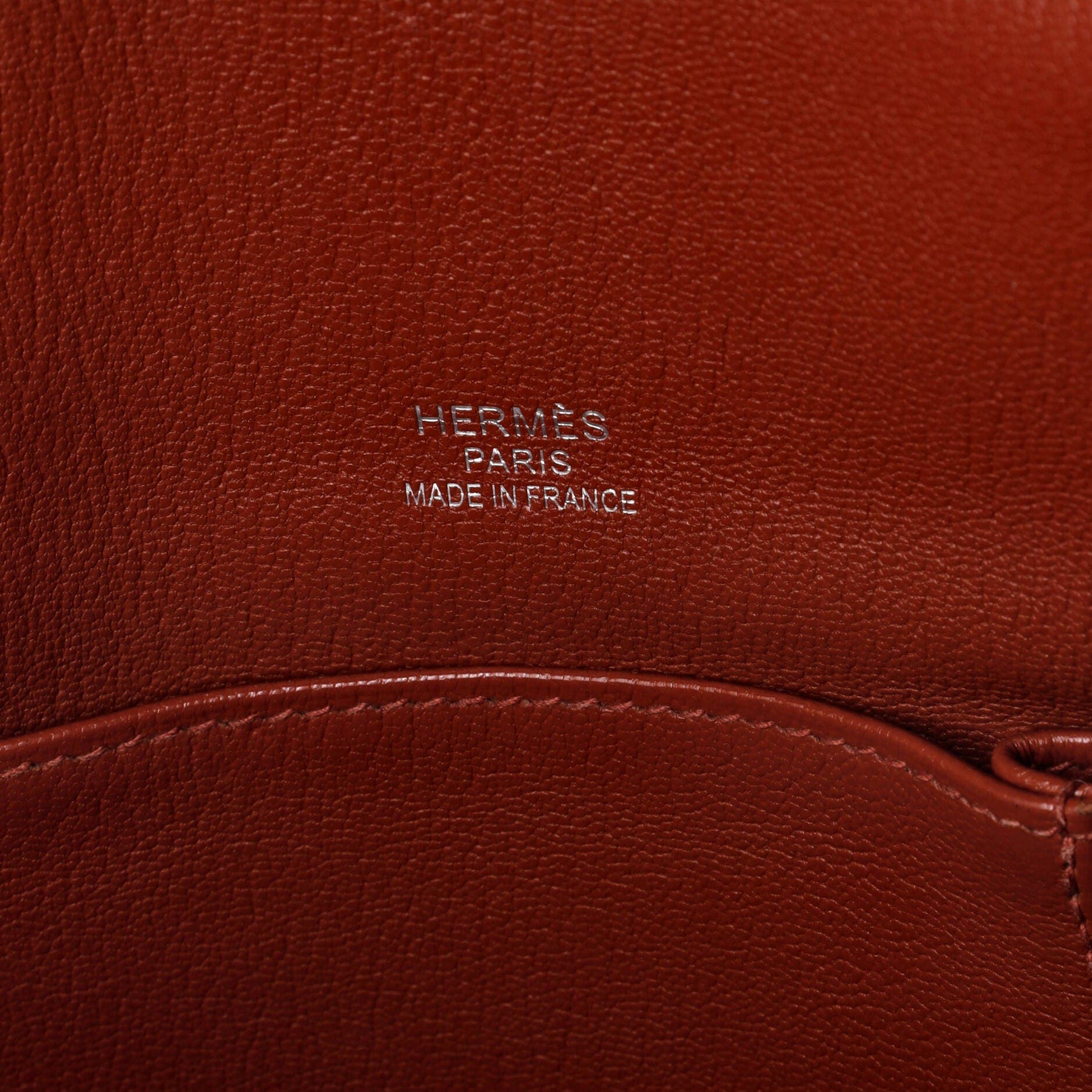 Pre-Owned Hermes Jypsiere Bag Clemence 37, Alternate, color, Brique