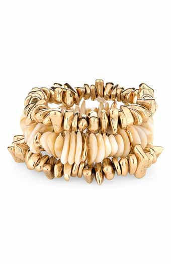 NATASHA Set of 3 Beaded Stretch Bracelets