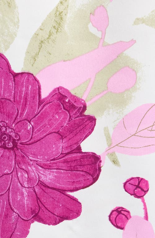 Natori Croisette Floral Matte Satin Pajamas In Pink Multi