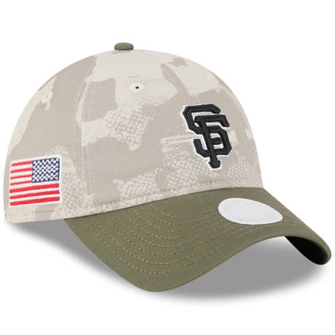Women's New Era Light Beige/Olive San Francisco Giants 2025 Armed Forces Day 9TWENTY Adjustable Hat