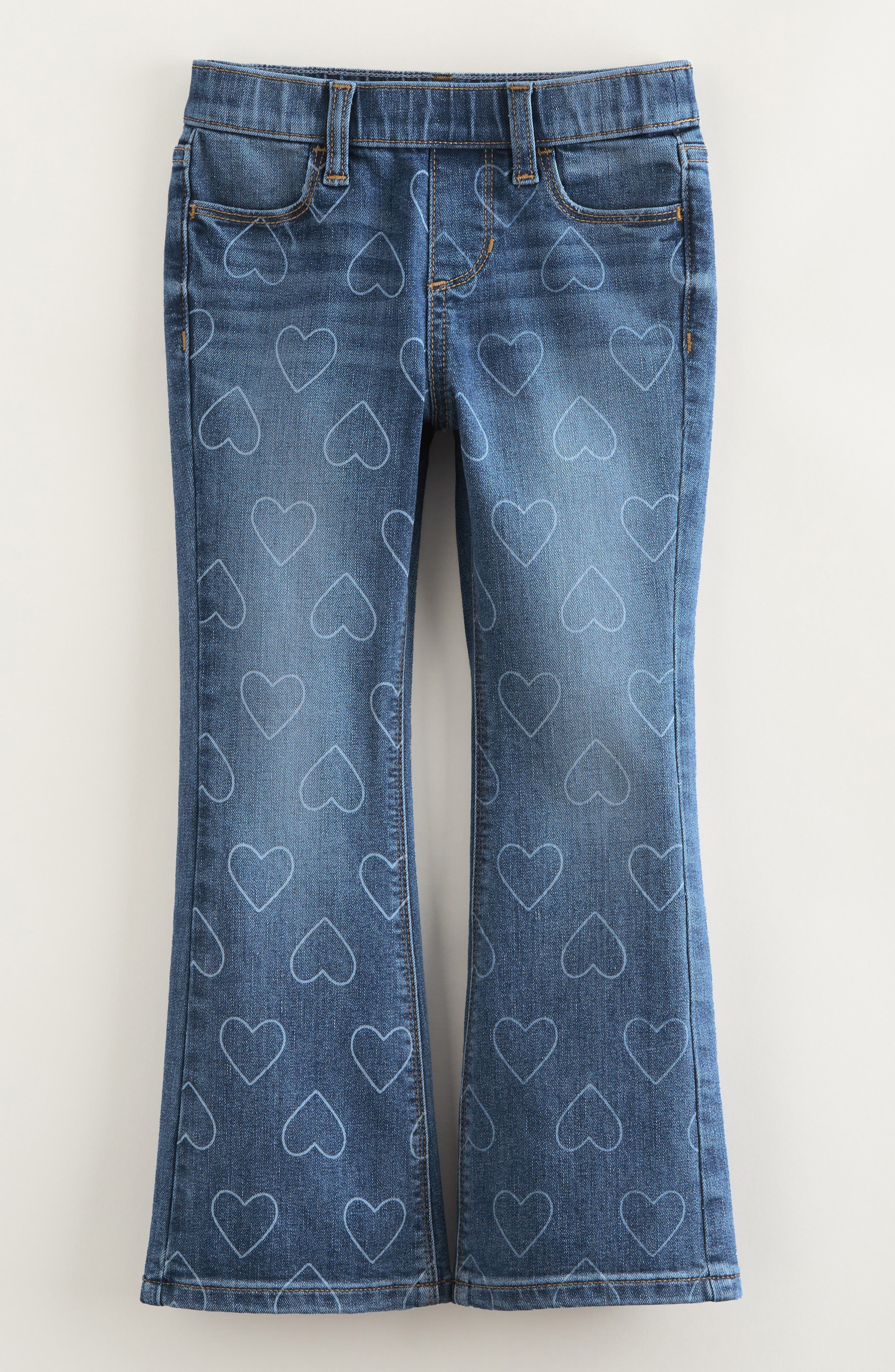 Tucker + Tate Kids' Distressed Pull On Stretch Flare Leg Jeans