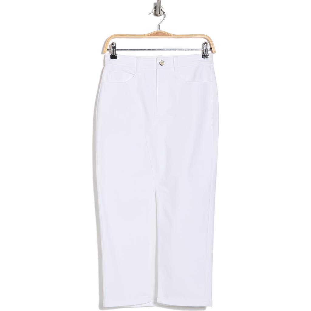 Shop Cinq À Sept Tana Denim Skirt In White