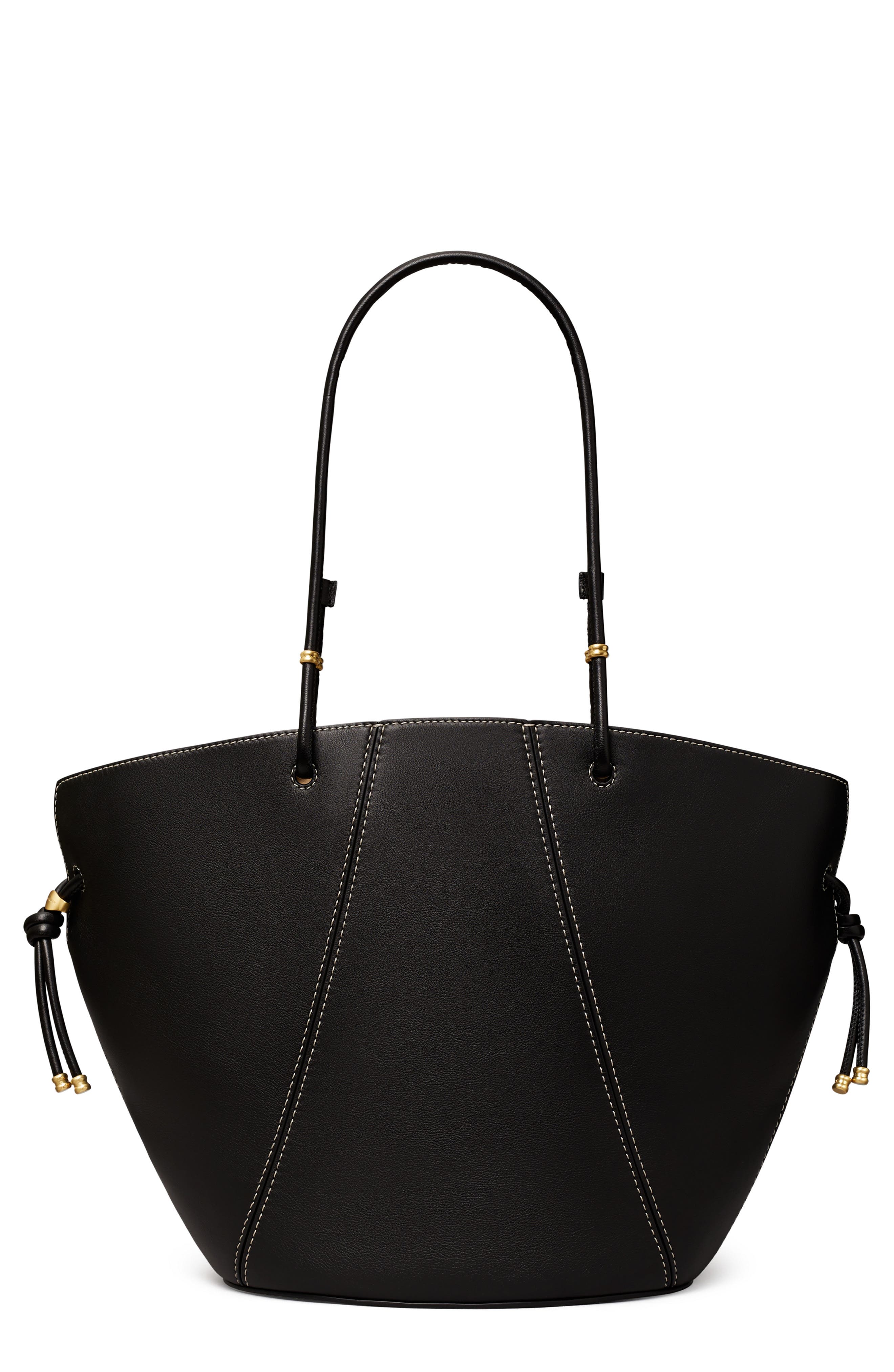 Tory Burch Spaghetti Leather Tote, Main, color, 