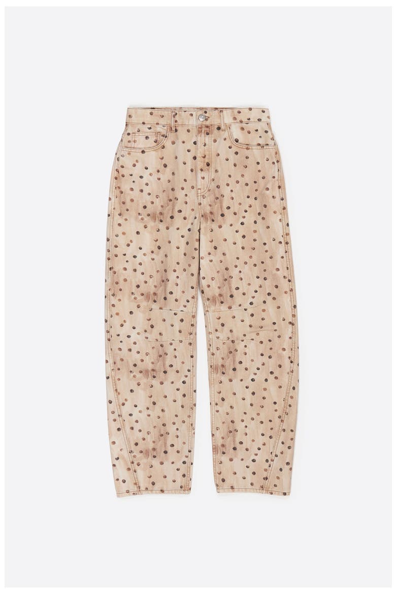 BARREL - Dots Denim Trousers, Alternate, color, WATERCOLOR DOTS