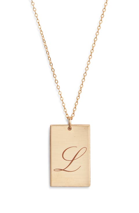 Stella Initial Pendant Necklace