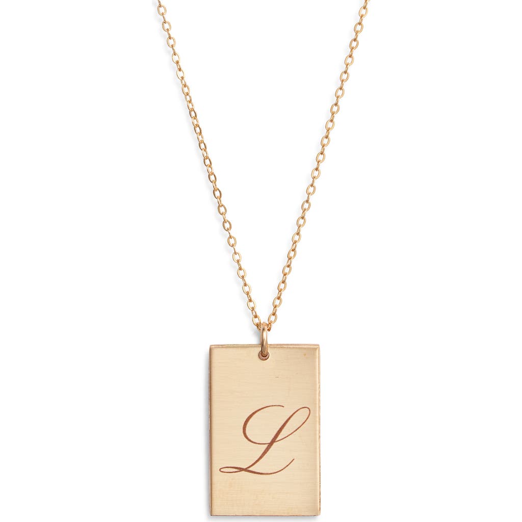 Set & Stones Stella Initial Pendant Necklace In Gold/l