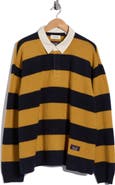 FRAME Striped Merino Wool & Cashmere Rugby Sweater