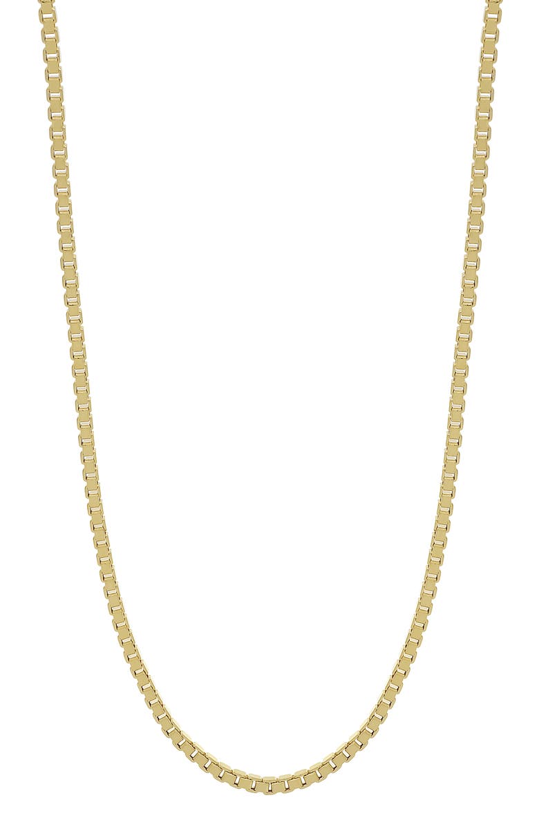 Bony Levy Men's 14K Gold Box Chain Necklace, Main, color, 14K Yellow Gold