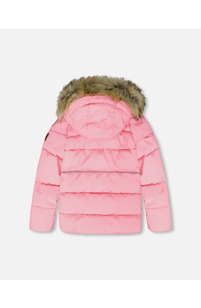 Deux par Deux Puffy Winter Jacket, Alternate, color, Pink
