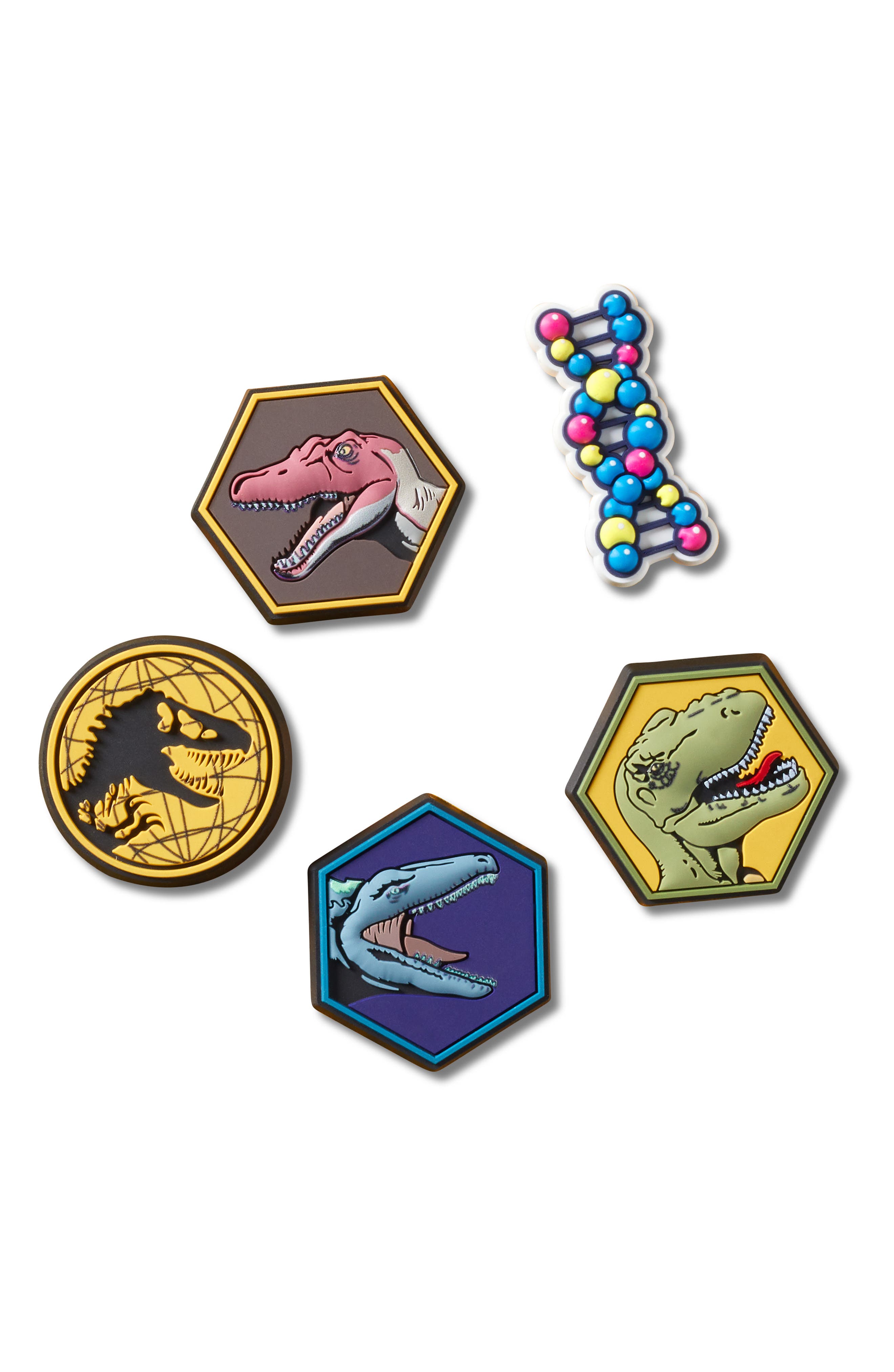 CROCS Jurassic Park 5-Pack Jibbitz Shoe Charms