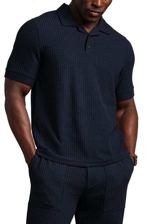 Casual Seersucker Polo