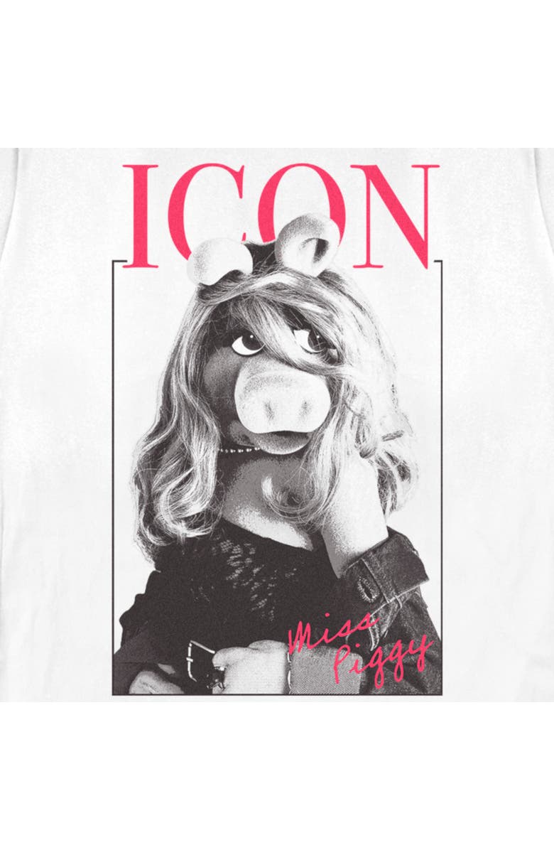 The Muppets Women's The Muppets Miss Piggy Icon Graphic T-Shirt, Alternate, color, White