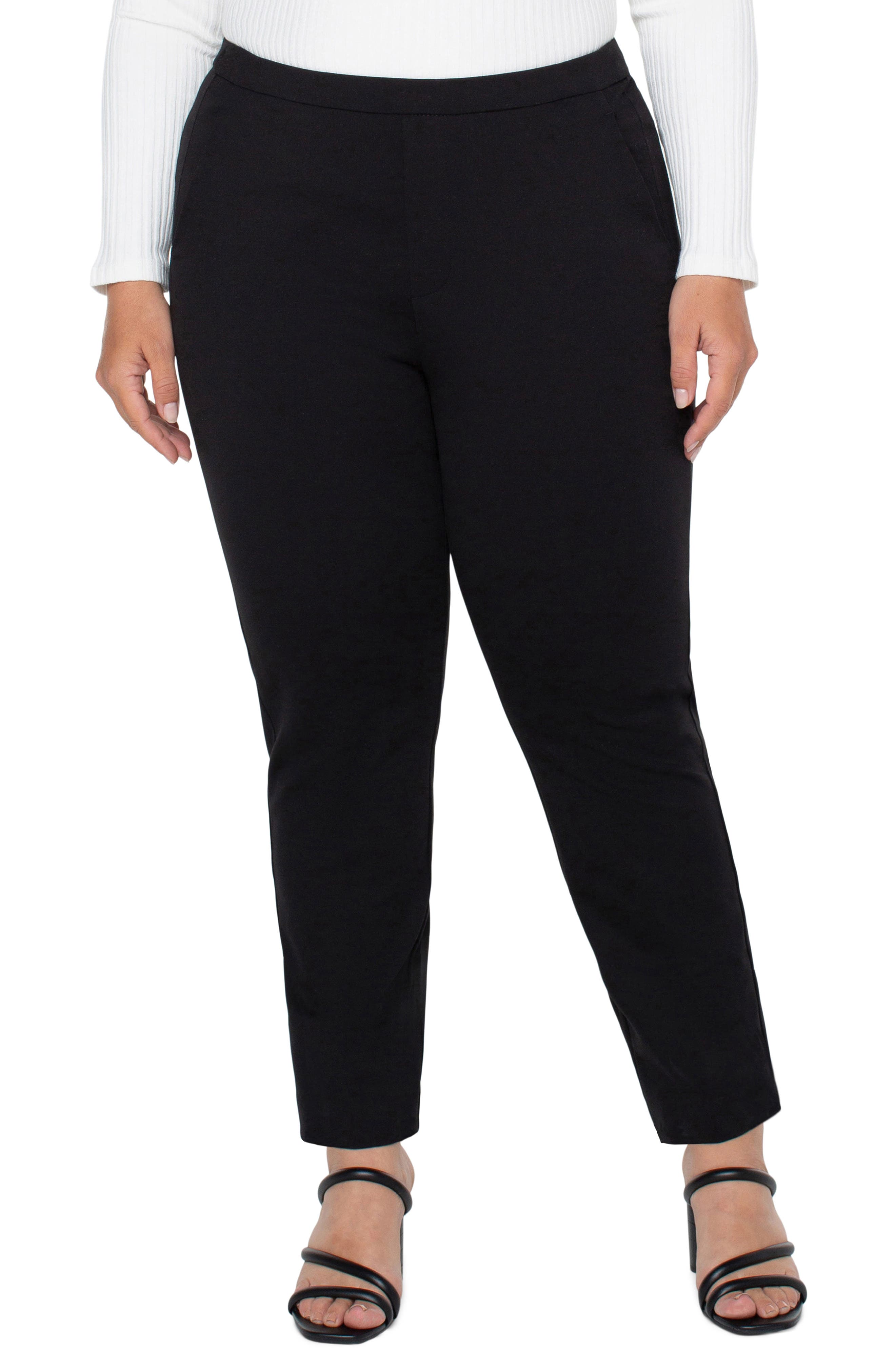 Kayla Pull-On Ponte Pants