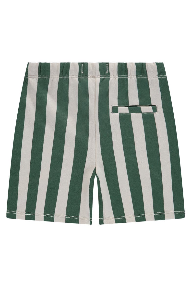 Stripe Print Sweatshorts, Alternate, color, Bottle